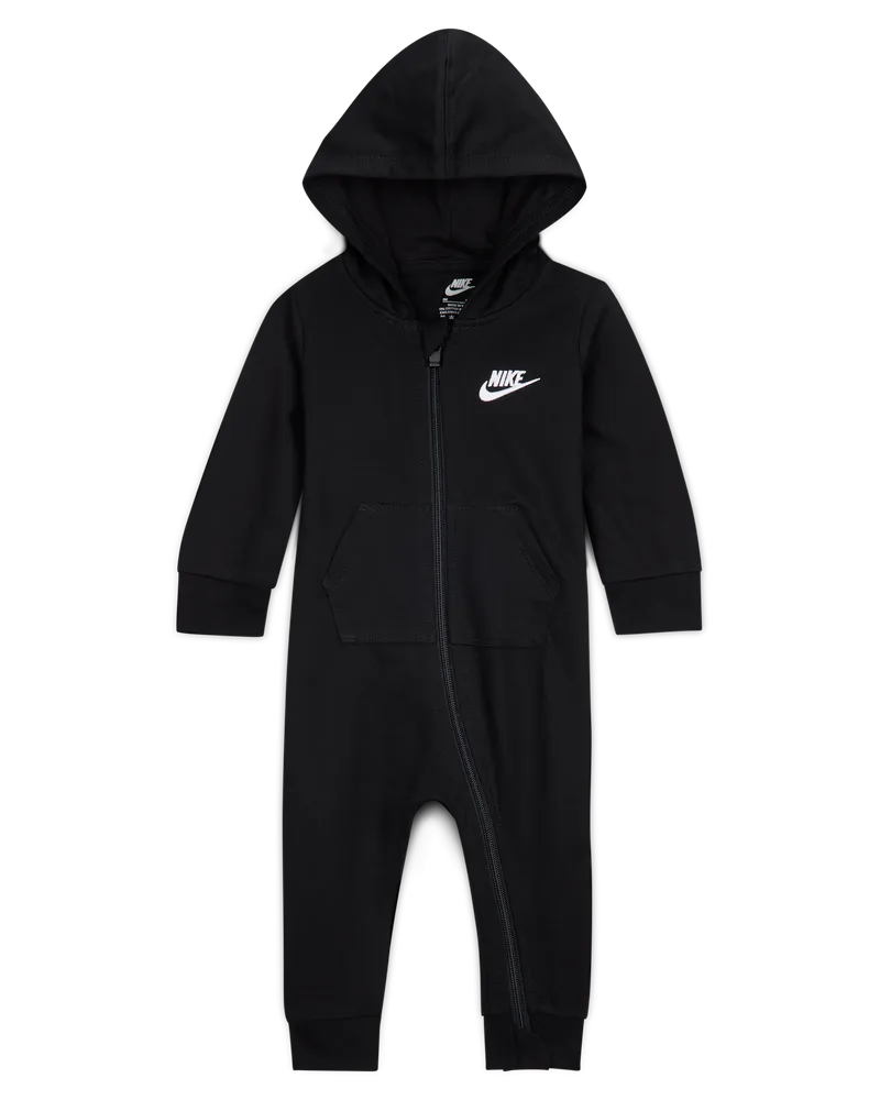 Nike Futura French-Terry-Overall für Babys (0–9 Monate) - Schwarz Schwarz