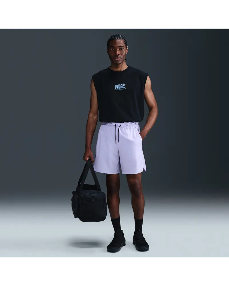 Nike Unlimited vielseitige Dri-FIT Herrenshorts ohne Futter (ca. 18 cm) - Lila Lila