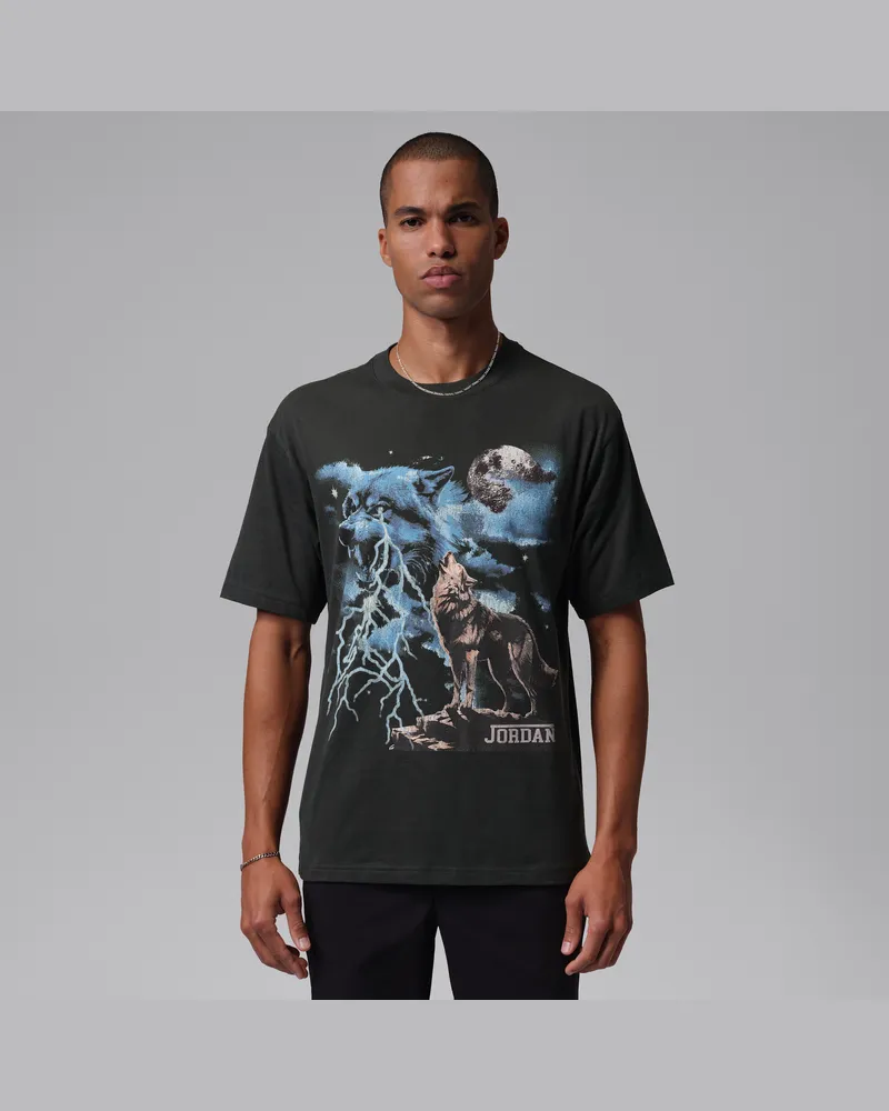 Jordan Men-T-Shirt mit Grafik - Schwarz Schwarz