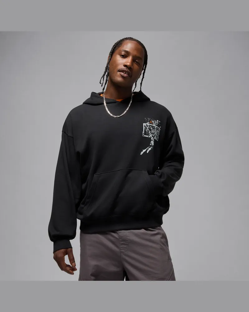 Jordan Brooklyn Oversize-Hoodie (Herren) - Schwarz Schwarz