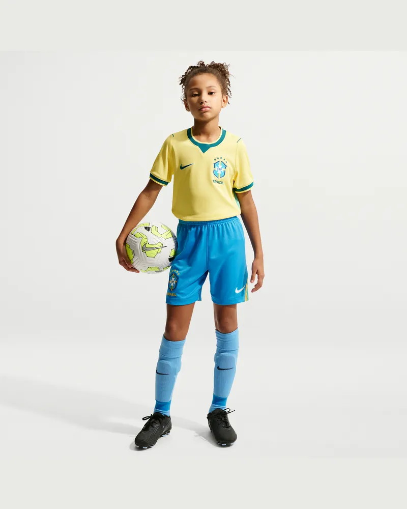 Nike Brasilien 2026 Heimstadion  Dri-FIT Replika-Fußballshorts für ältere Kinder - Blau Blau