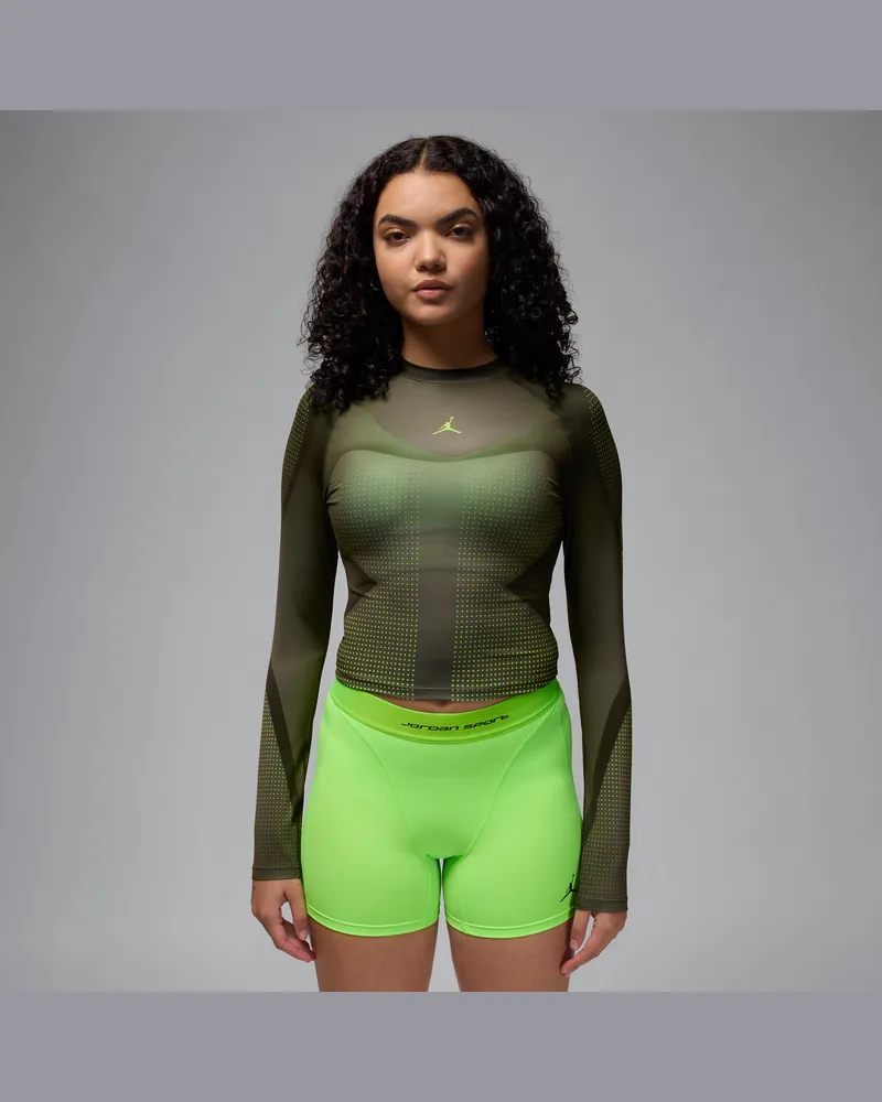Jordan Sport Longsleeve mit Dri-FIT-Technologie (Damen) - Schwarz Schwarz