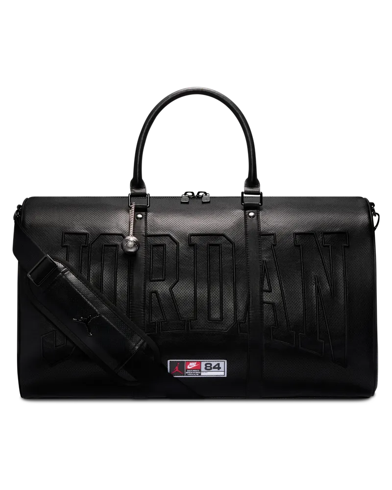 Jordan perforierte Sporttasche (40 l) - Schwarz Schwarz