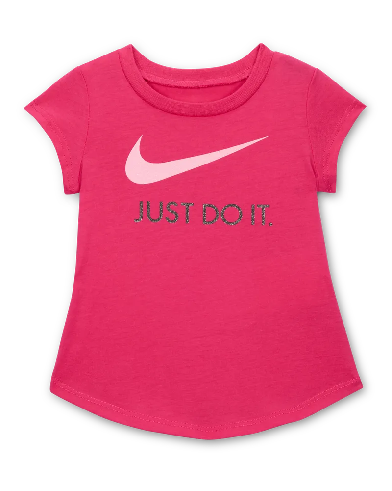 Nike Swoosh "Just Do It"-T-Shirt für Babys (12–24 M) - Pink Pink