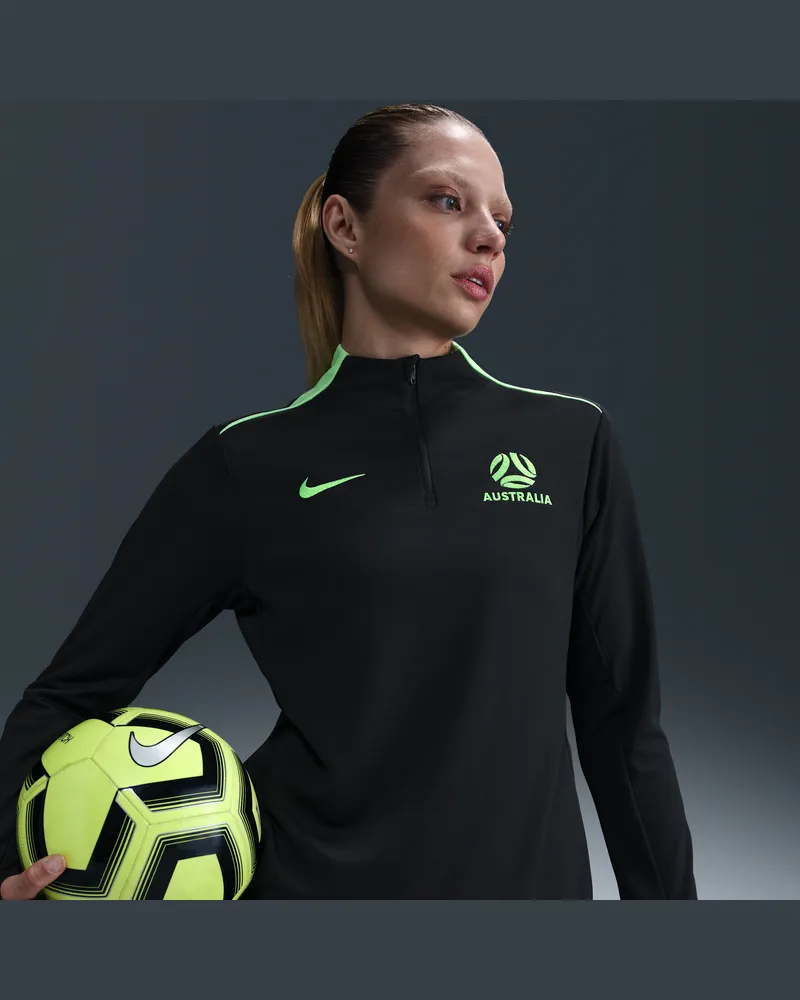 Nike Australien Academy Pro  Dri-FIT Fußball-Drill-Oberteil (Damen) - Schwarz Schwarz