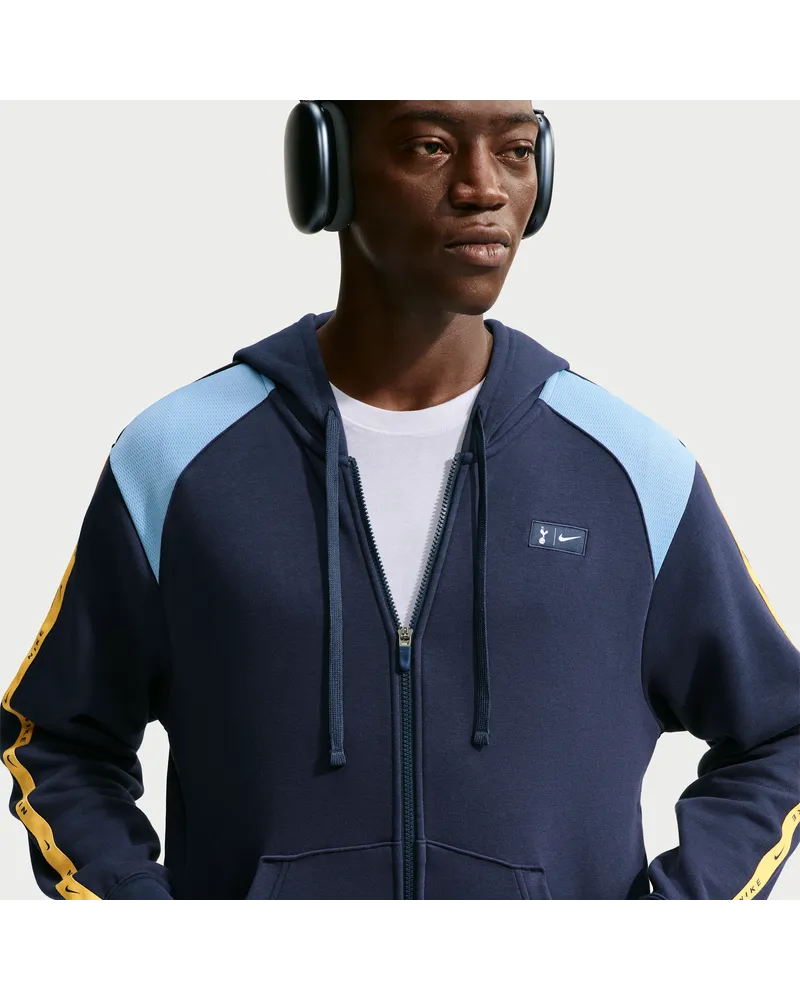 Nike Tottenham Hotspur City Side  Football Fleece-Hoodie mit durchgehendem Reißverschluss (Herren) - Blau Blau