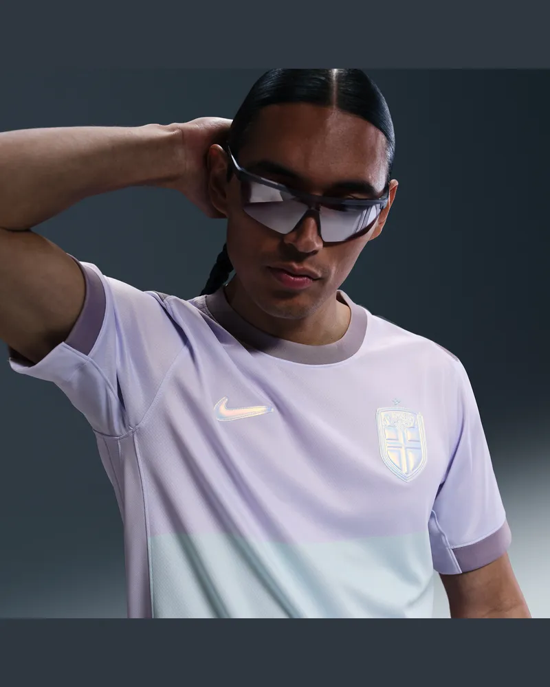 Nike Norwegen 2025 Stadium Away (Frauenteam)  Dri-FIT Replika-Fußballtrikot (Herren) - Lila Lila