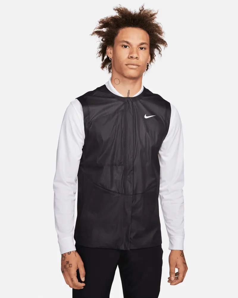 Nike Storm-FIT ADV Herren-Golfweste - Schwarz Schwarz