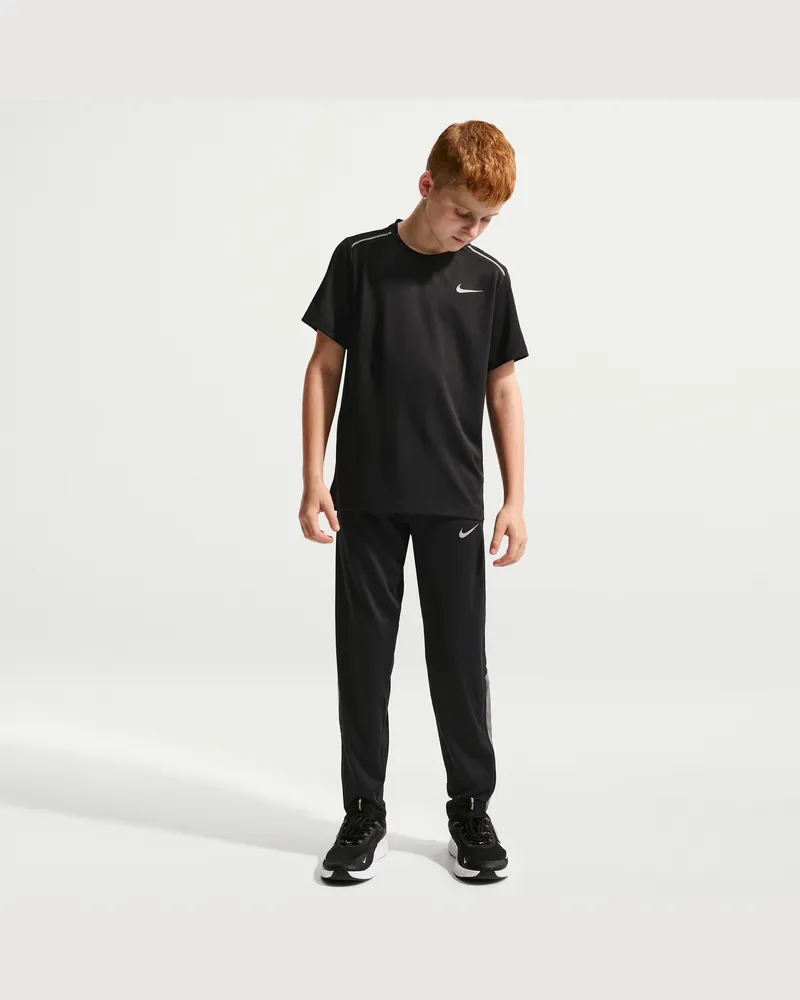 Nike Miler Laufhose aus Strick (ältere Kinder, Jungen) - Schwarz Schwarz
