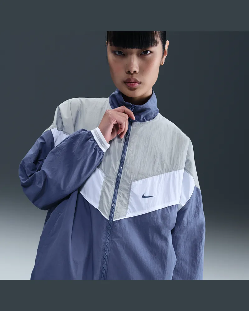 Nike Sportswear Jacke aus Webmaterial (Damen) - Blau Blau