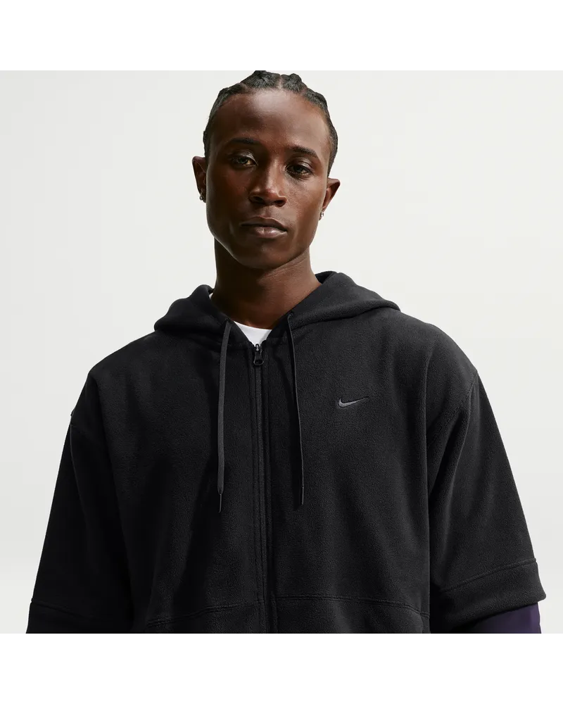 Nike Therma-FIT Kapuzenjacke aus Fleece (Herren) - Schwarz Schwarz