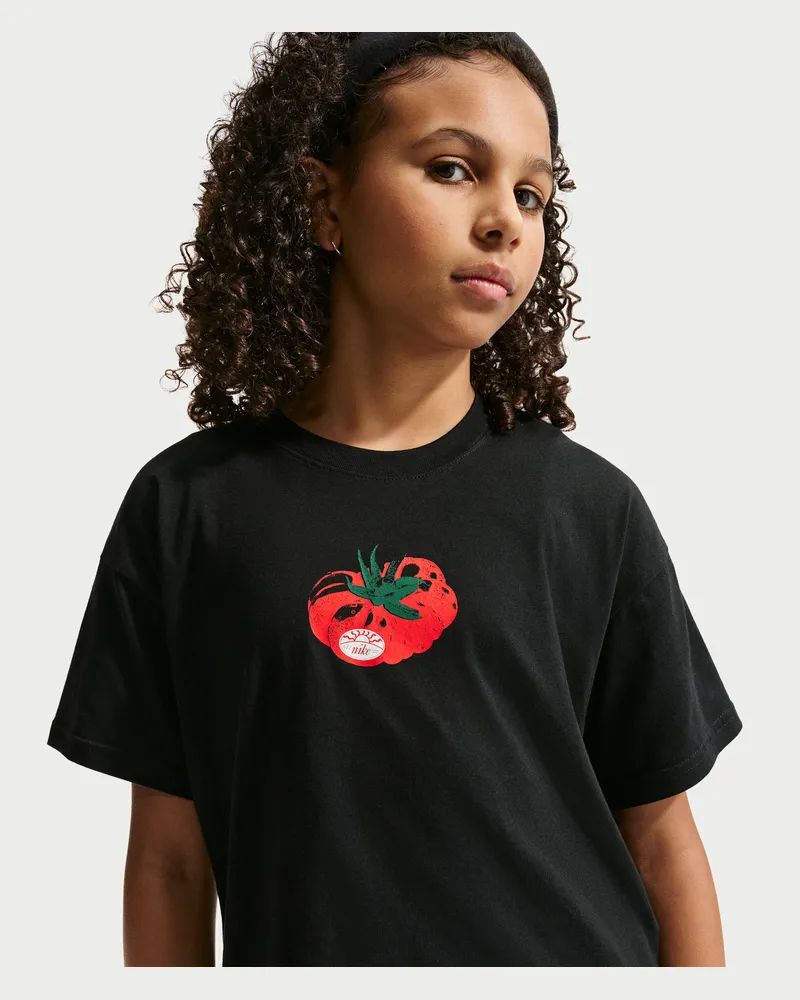 Nike Boxy­T-Shirt für ältere Kinder - Schwarz Schwarz