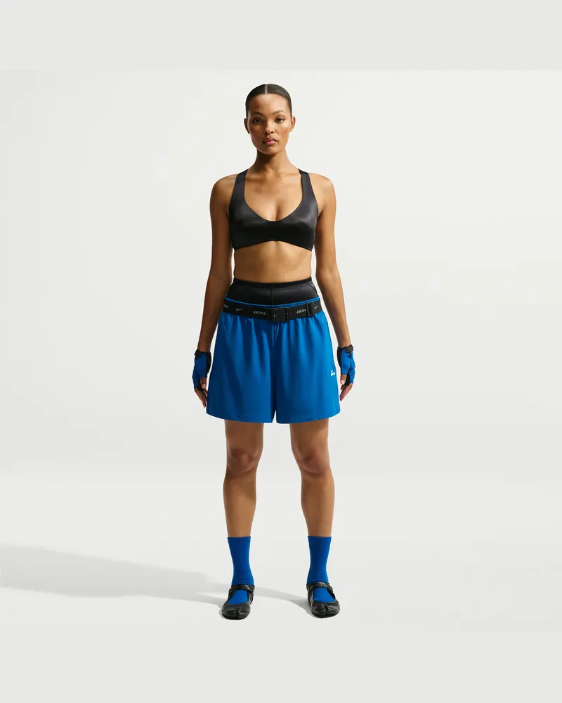 Nike SKIMS Stretch Nylon Track-Shorts (Damen, ca. 13 cm) - Blau Blau