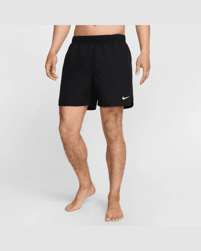 Nike Swim Breaker Volley-Shorts mit Innenslip (Herren, ca. 12,5 cm) - Schwarz Schwarz