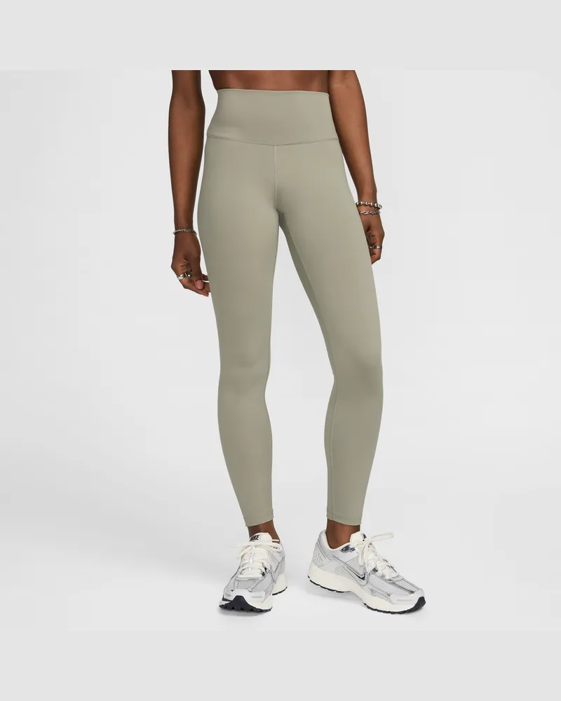 Nike One Leggings in voller Länge mit hohem Bund für Damen - Grün Grün