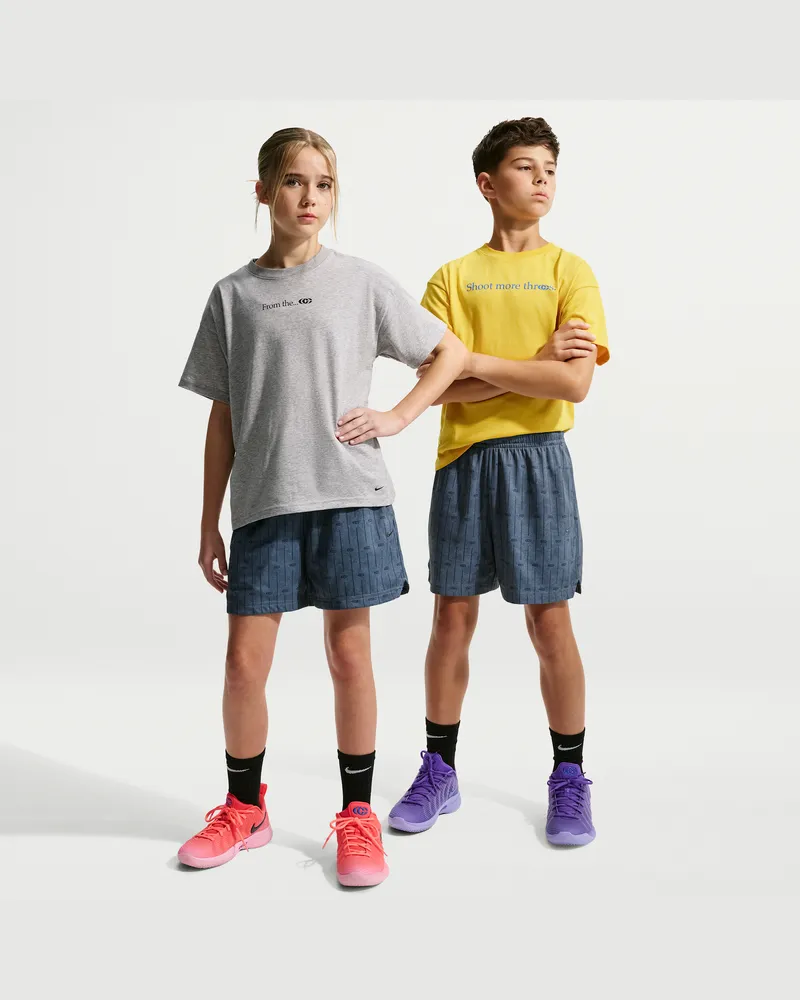Nike Caitlin Clark Mesh-Basketballshorts mit Dri-FIT-Technologie (ältere Kinder) - Blau Blau