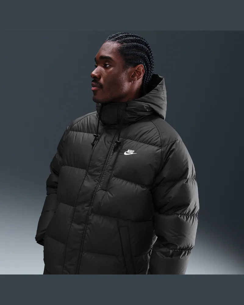 Nike Club Therma-FIT Parka (Herren) - Schwarz Schwarz