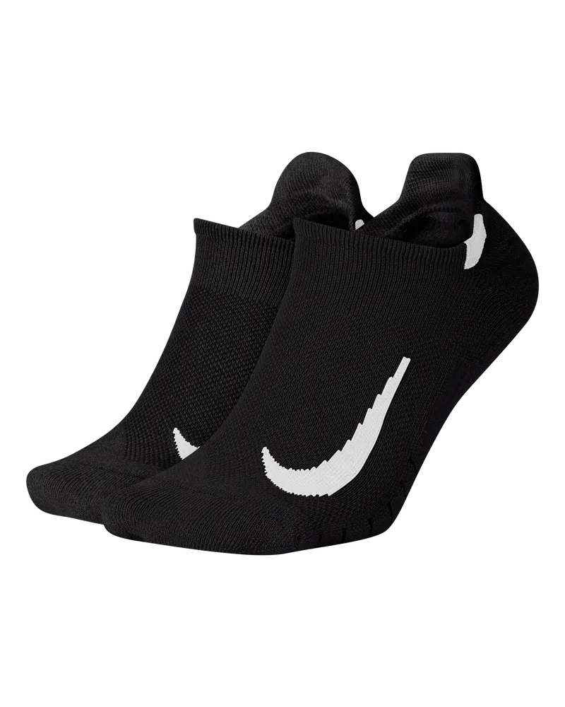Nike Multiplier Running No-Show-Laufsocken (2 Paar) - Schwarz Schwarz