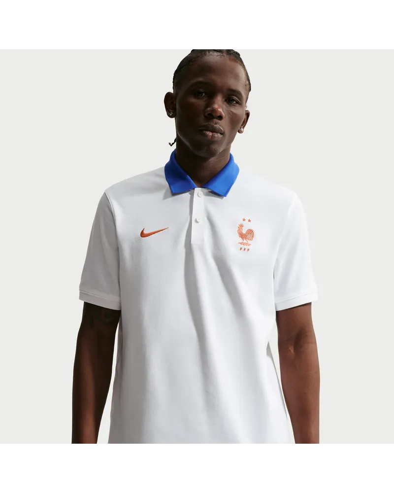 Nike FFF The  Polo Nike Dri-FIT Fußball-Poloshirt (Herren) - Weiß Weiß