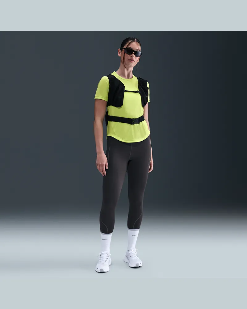 Nike Swift 7/8-Lauf-Leggings mit hohem Bund und reflektierenden Elementen (Damen) - Grau Grau