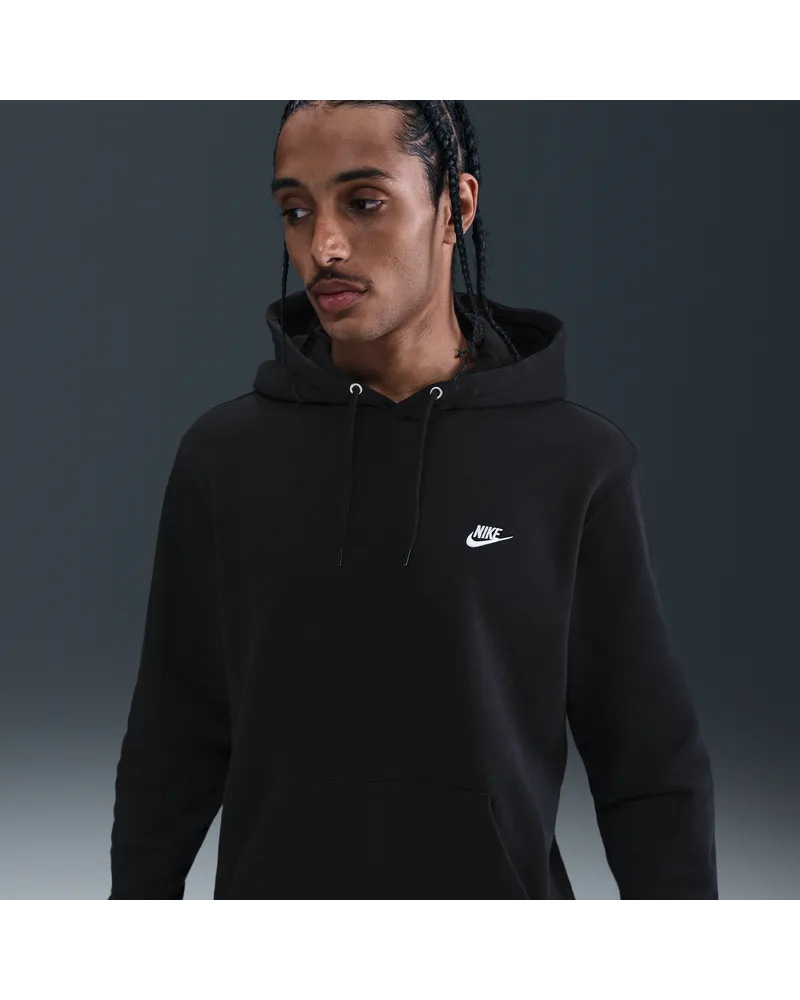 Nike Club Fleece-Hoodie (Herren) - Schwarz Schwarz