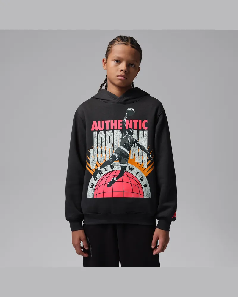 Jordan Authentischer  Hoodie (ältere Kinder) - Schwarz Schwarz