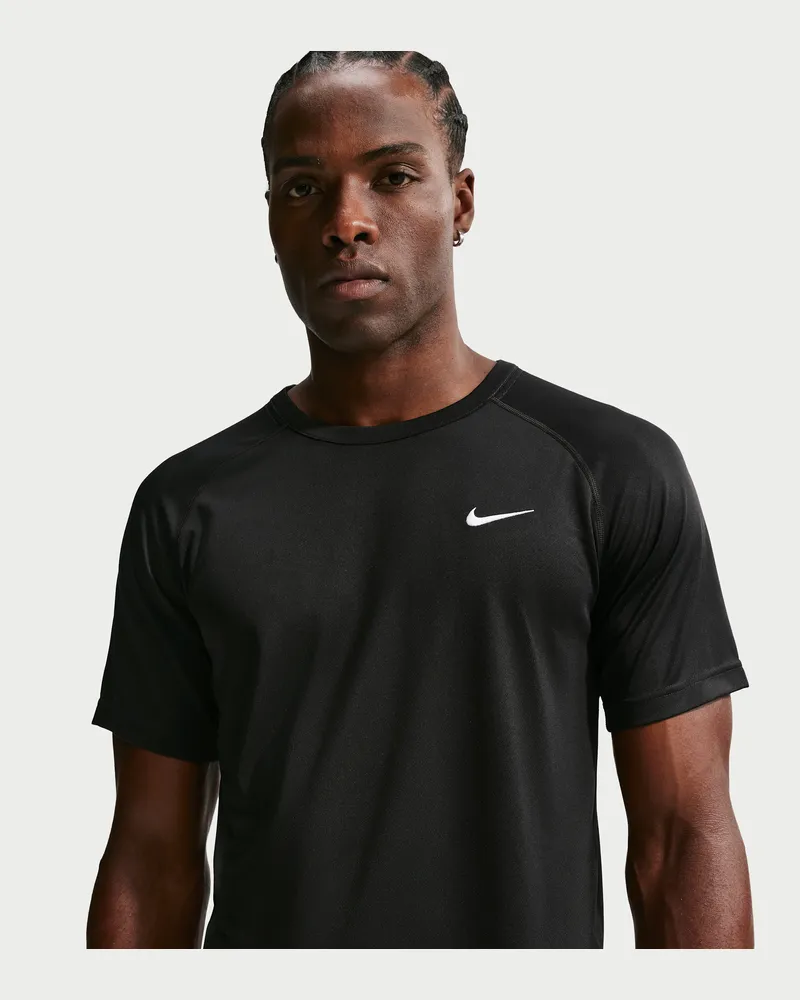 Nike Flex Dri-FIT Kurzarm-Trainingsoberteil (Herren) - Schwarz Schwarz