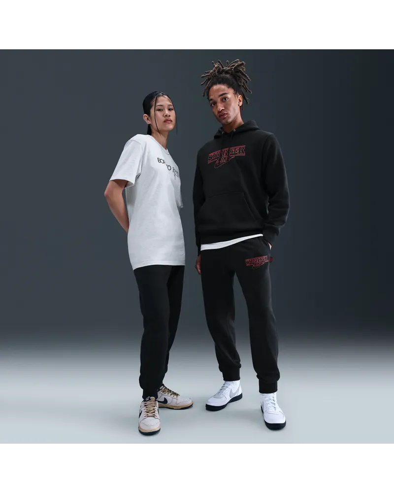 Nike x Stranger Things Fleece-Hose für Herren - Schwarz Schwarz