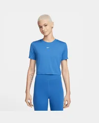 Nike Sportswear Essential Kurz-T-Shirt mit schmaler Passform für Damen - Blau Blau