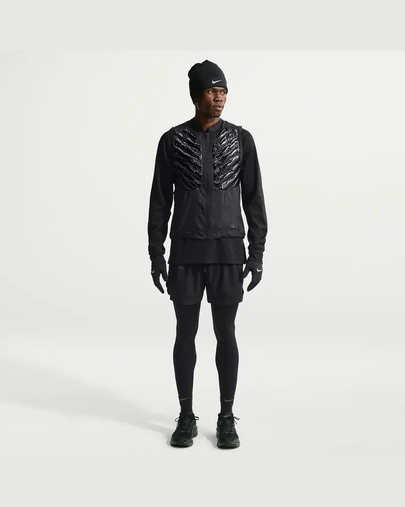 Nike Lab | Running 2-in-1-Shorts (ca. 12,5 cm, Herren) - Schwarz Schwarz