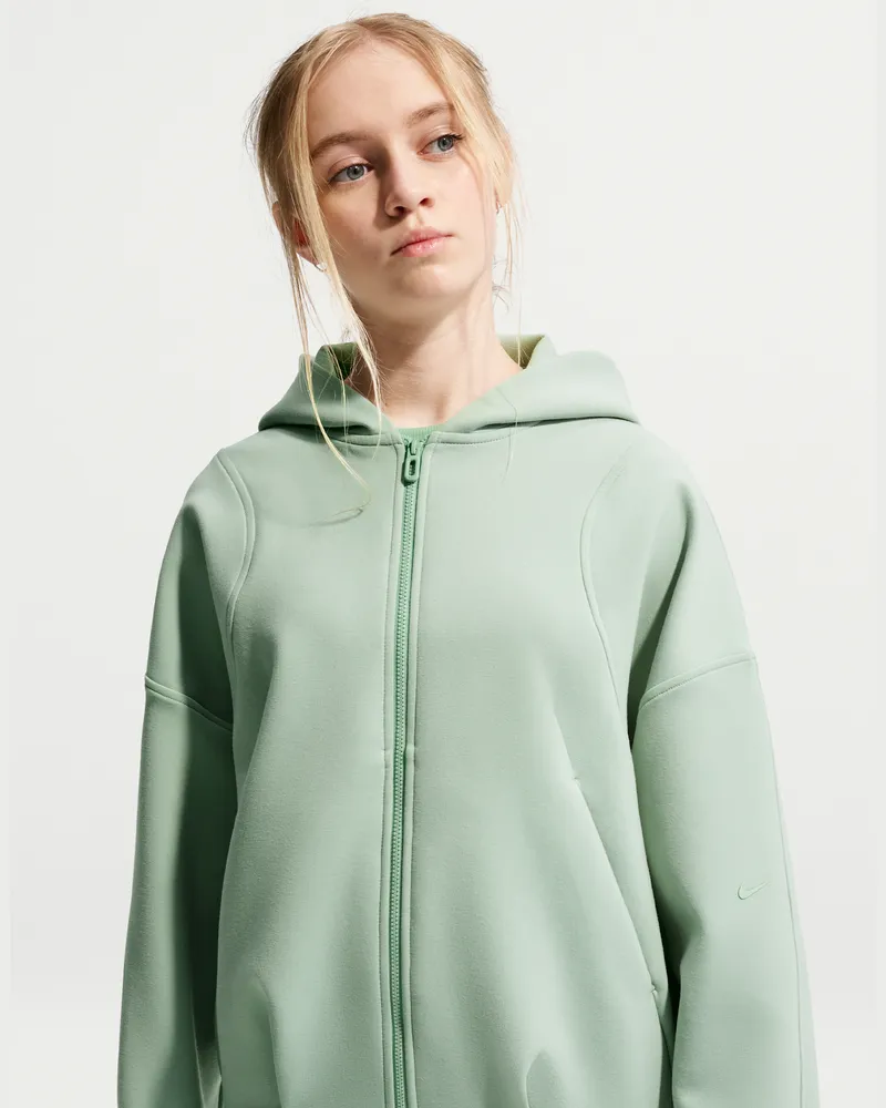 Nike MAVN Strick-Kapuzenjacke mit Therma-FIT-Technologie für Mädchen - Grün Grün
