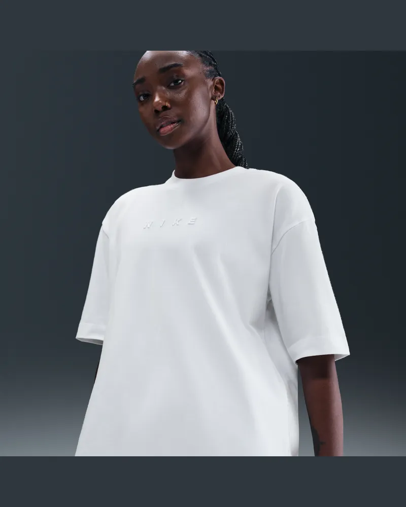 Nike Sportswear extragroßes Kurzarm-T-Shirt (Damen) - Weiß Weiß