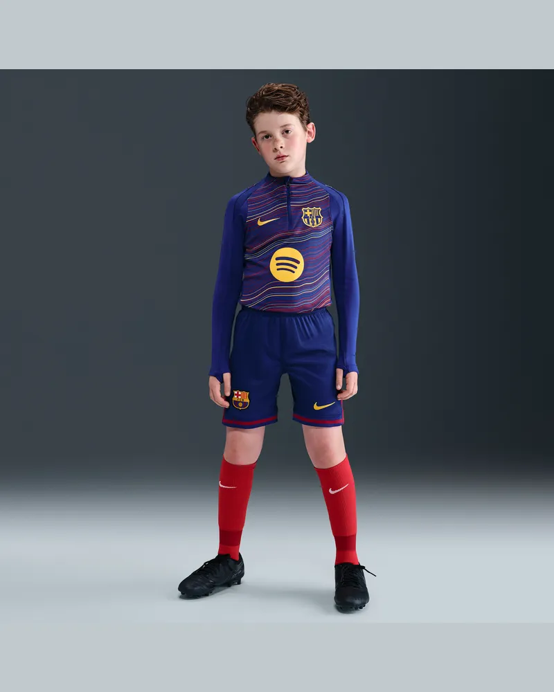 Nike FC Barcelona 2025/26 Stadium Home  Dri-FIT Replika-Fußballshorts (ältere Kinder) - Blau Blau