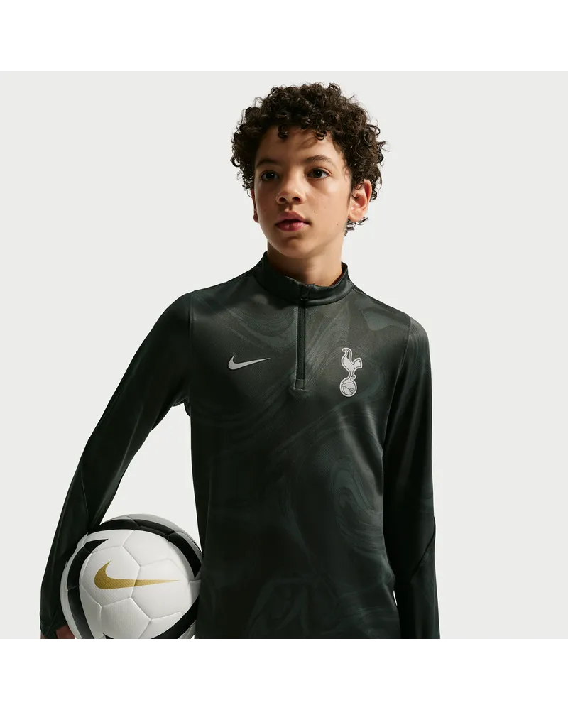 Nike Tottenham Hotspur Strike Third  Dri-FIT Fußball-Drill-Oberteil (ältere Kinder) - Schwarz Schwarz