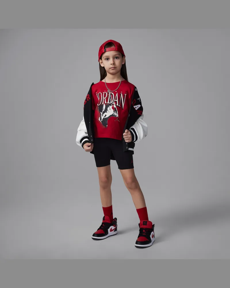 Jordan 2-teiliges 1984 Retro-Bike-Shorts-Set (jüngere Kinder) - Schwarz Schwarz