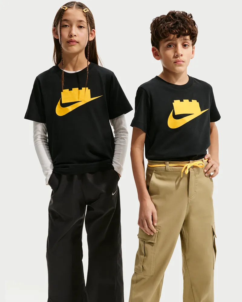Nike x LEGO® Kollektion T-Shirt mit Logo (ältere Kinder) - Schwarz Schwarz