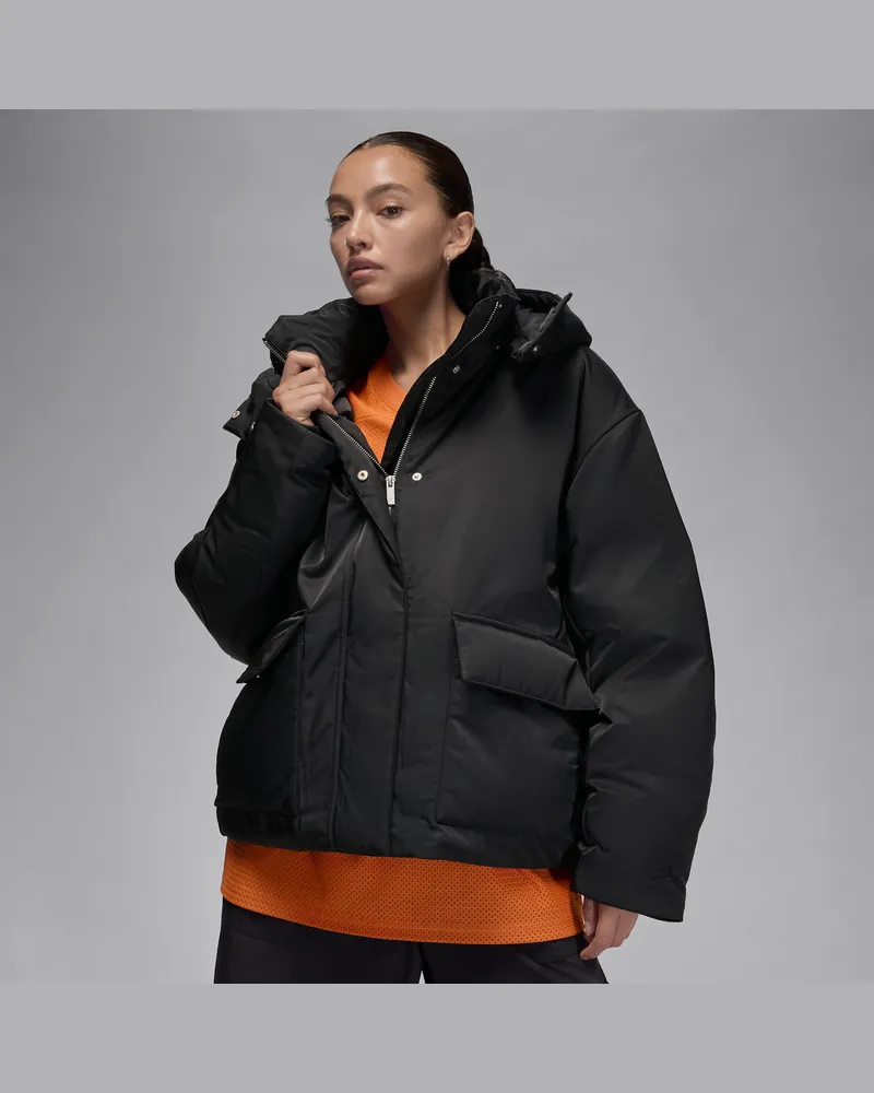 Jordan Flight Damen-Daunenjacke - Schwarz Schwarz