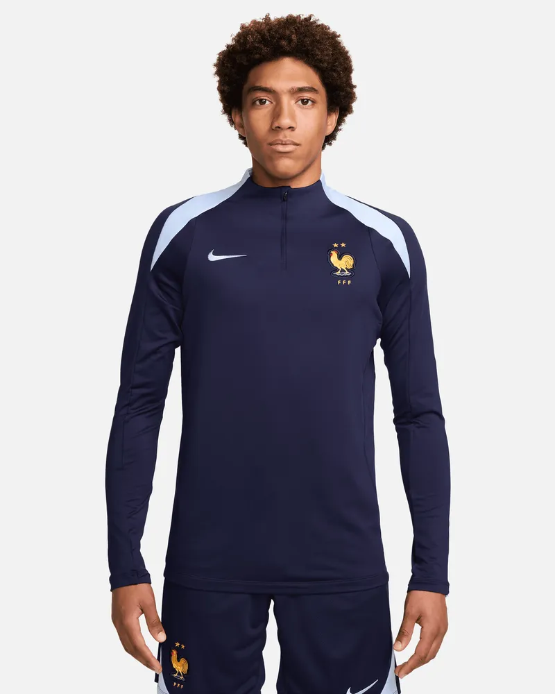 Nike Frankreich Strike  Dri-FIT Fußball-Drill-Oberteil für Herren - Blau Blau
