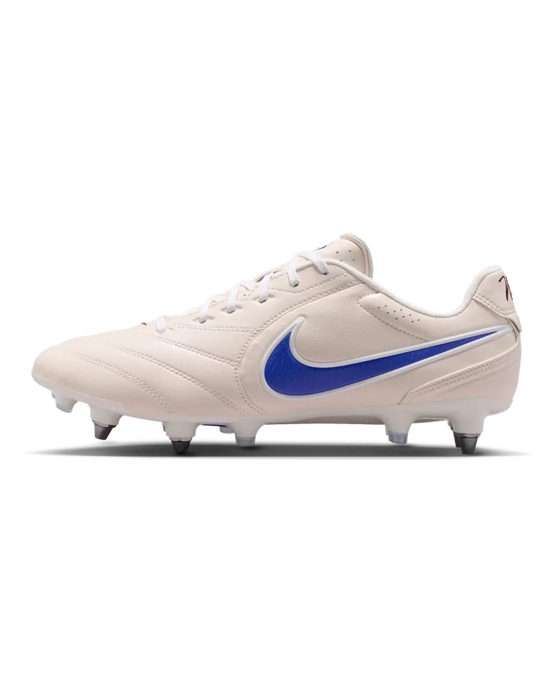Nike Tiempo Ligera Pro Low-Top-Fußballschuh für weichen Rasen - Weiß Weiß