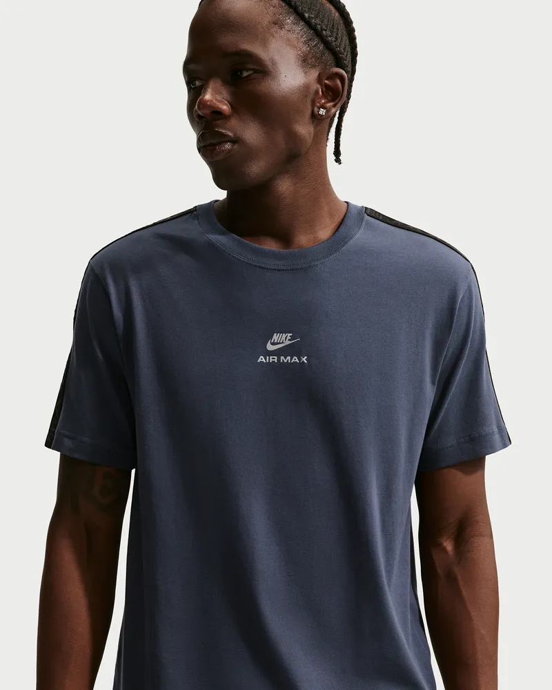 Nike Kurzarm-T-Shirt für Herren - Blau Blau