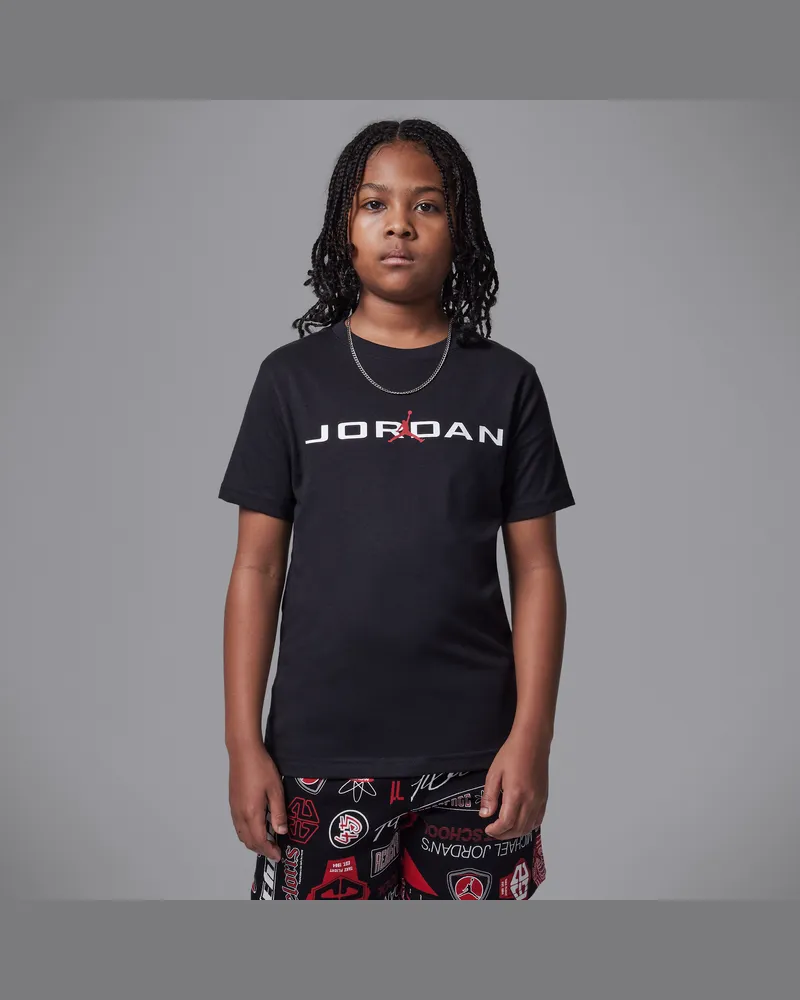 Jordan Air Stretch T-Shirt (ältere Kinder) - Schwarz Schwarz