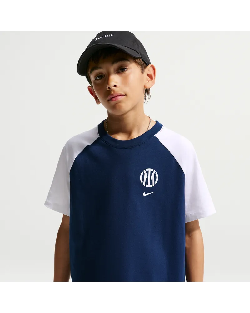 Nike Inter Mailand  Fußball-T-Shirt (ältere Kinder) - Blau Blau