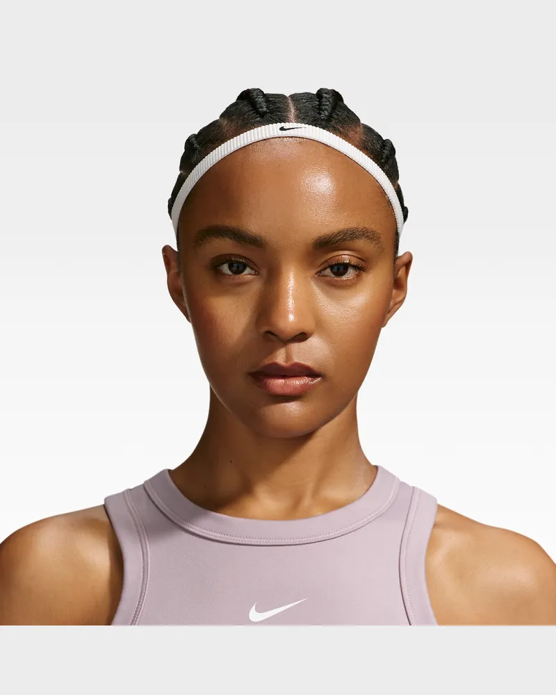 Nike Flex Stirnbänder (6er-Pack) - Weiß Weiß