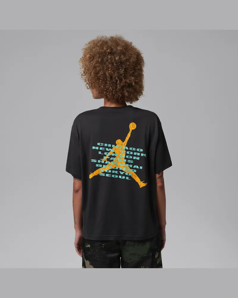 Jordan Brooklyn Girlfriend-T-Shirt (Damen) - Schwarz Schwarz