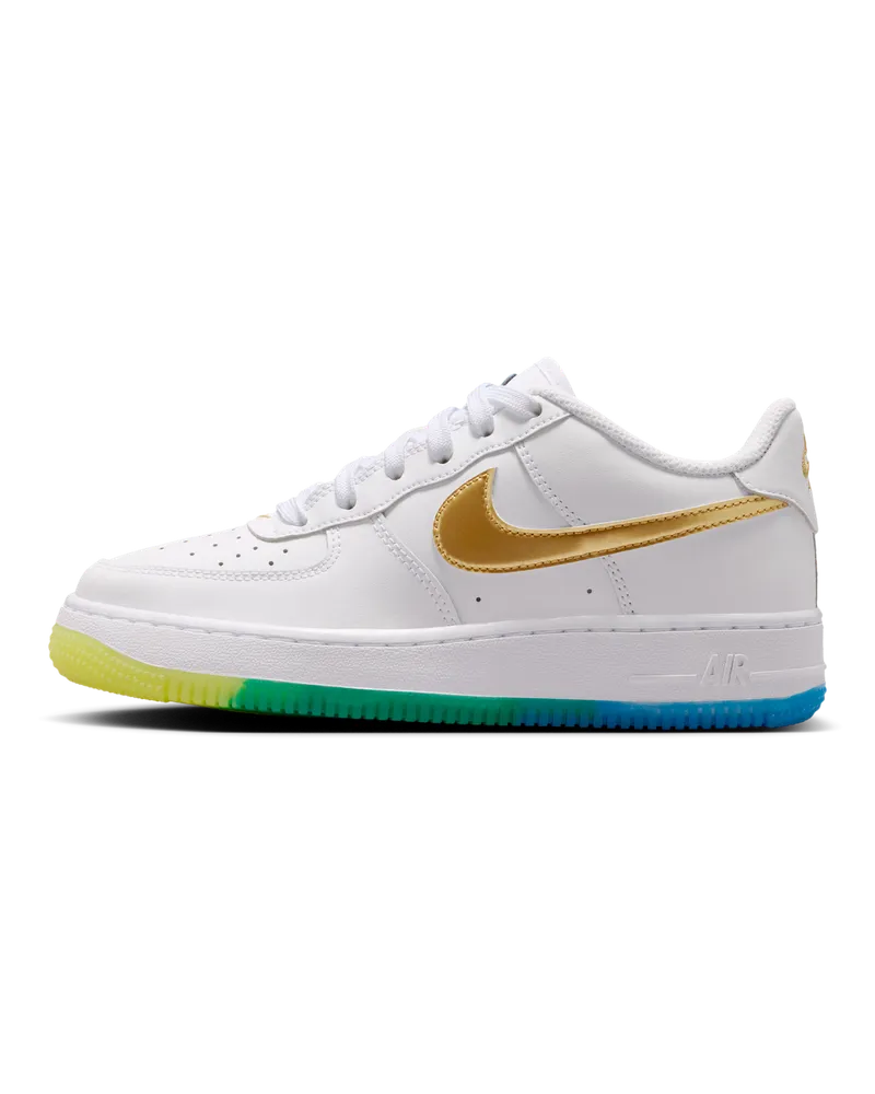 Nike Air Force 1 Schuh (ältere Kinder) - Weiß Weiß