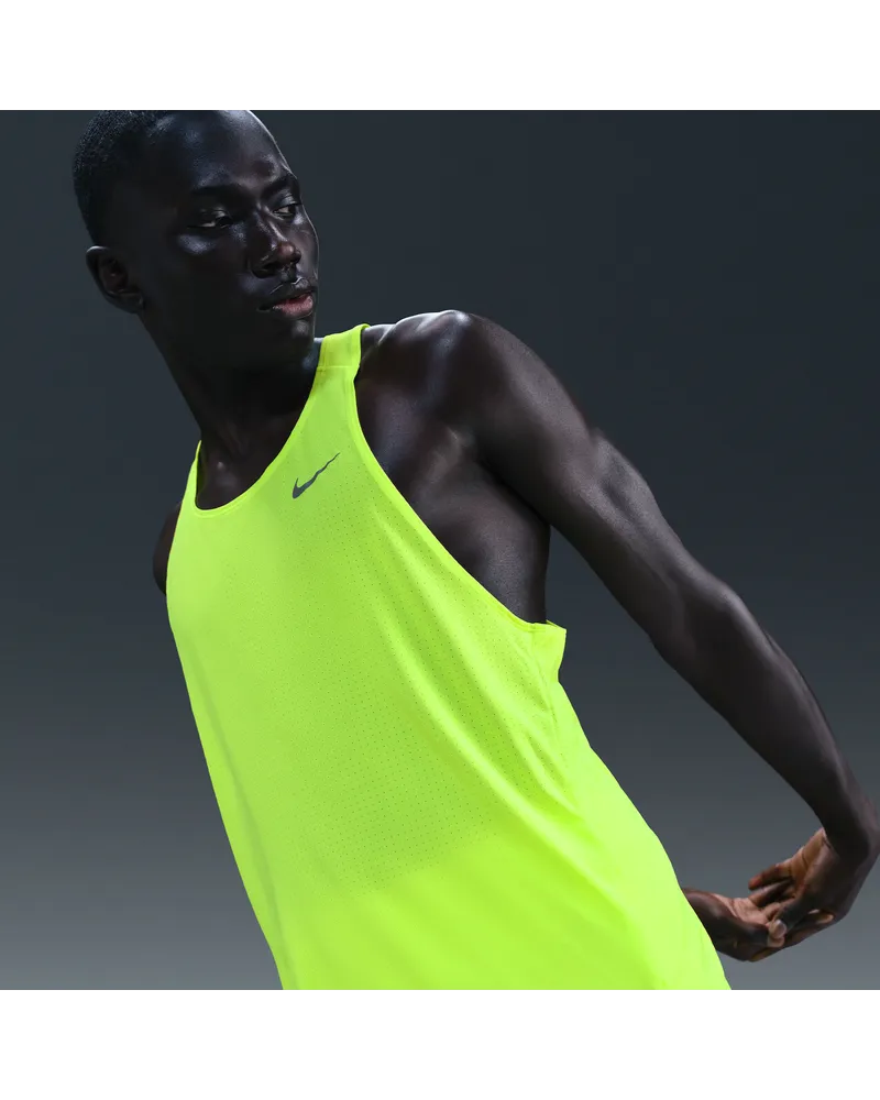 Nike Fast Dri-FIT Lauf-Singlet für Herren - Gelb Gelb