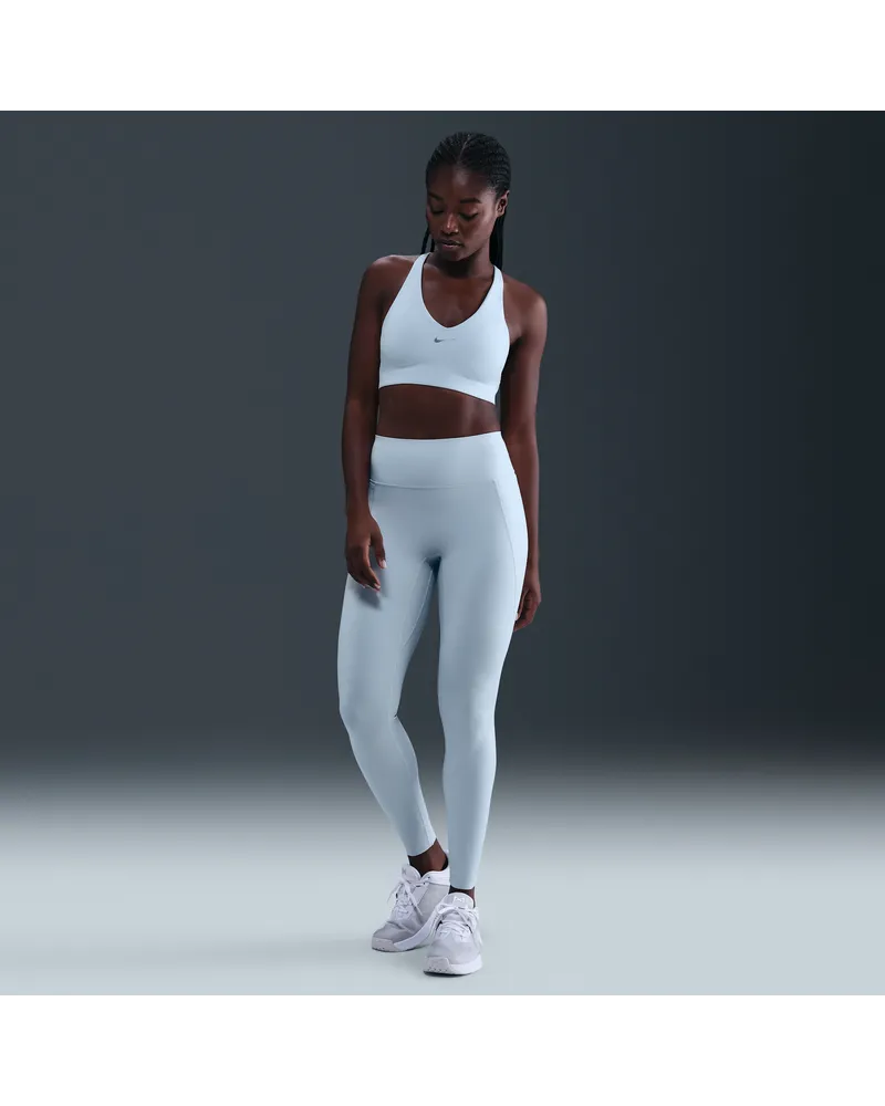 Nike Universa Leggings in voller Länge mit hohem Bund und ohne Frontnaht (Damen) - Blau Blau