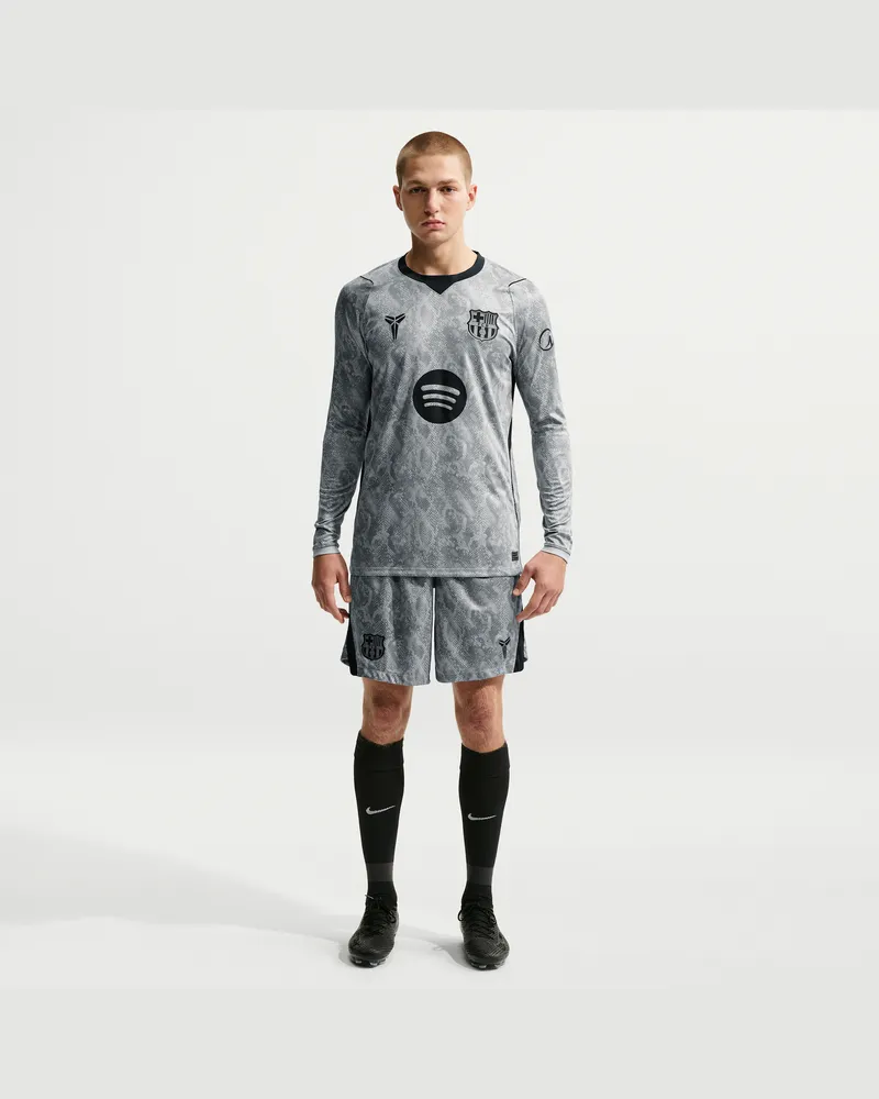 Nike FC Barcelona 2026/27 Stadium Away Goalkeeper Kobe Dri-FIT Replika-Fußballshorts (Herren) - Grau Grau