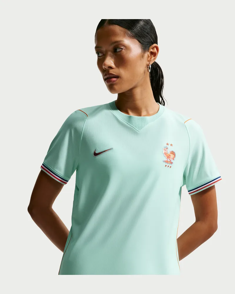 Nike FFF 2026 Auswärts  Dri-FIT Replika Fußballtrikot (Damen) - Grün Grün