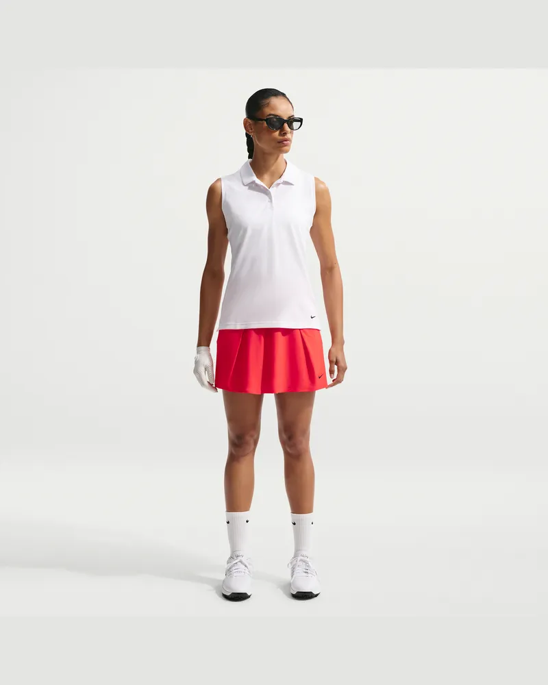 Nike Golf Club gerüschter Dri-FIT-Golfrock (Damen) - Rot Rot